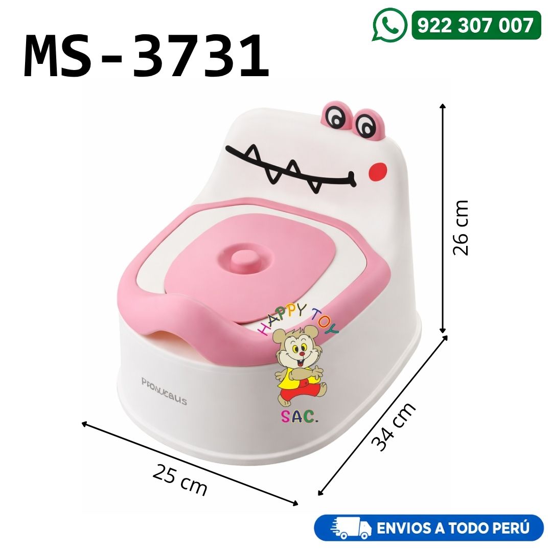BACIN ACOLCHADO CON TAPA 25 X 34 X 26 CM 