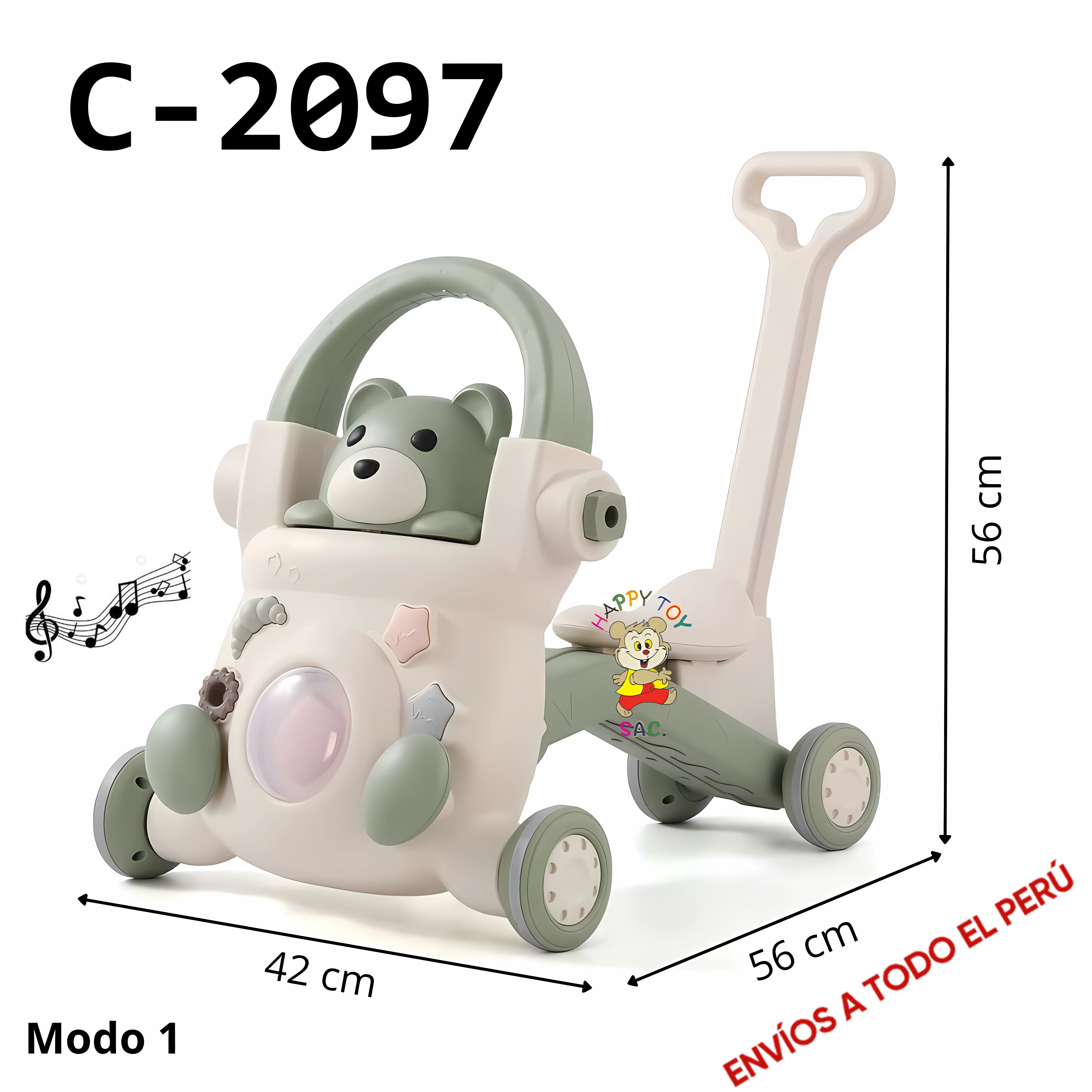 CAMINADOR 4 EN 1 MUSICAL 42 X 56 X 56 CM 