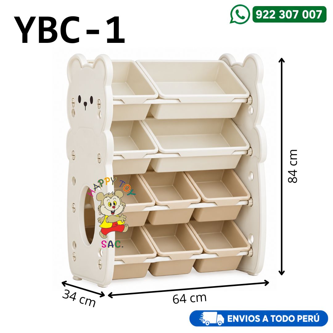 ORGANIZADOR DE JUGUETES 4 NIVELES 64 X 34 X 84