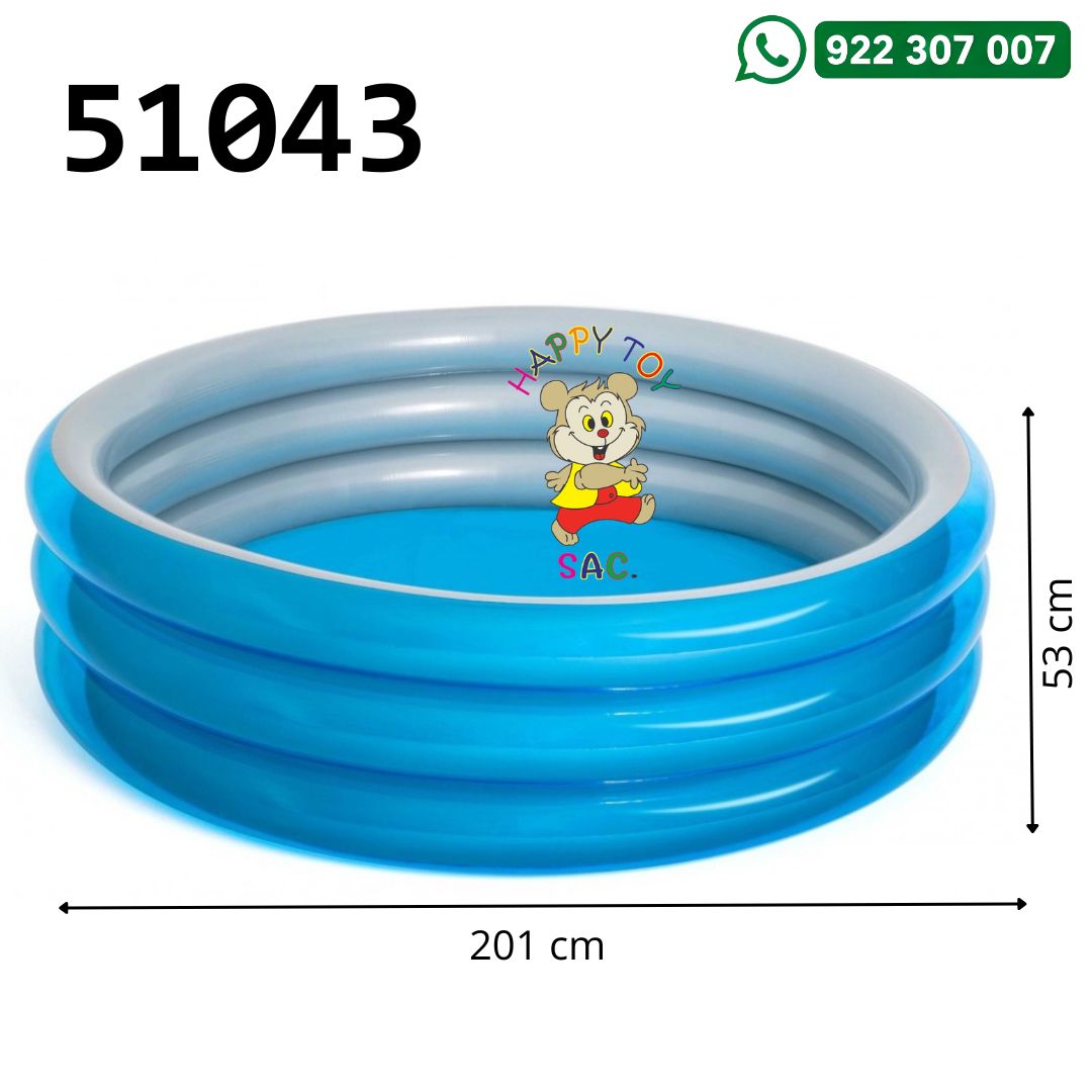 PISCINA INFLABLE 201 X 53 CM BW