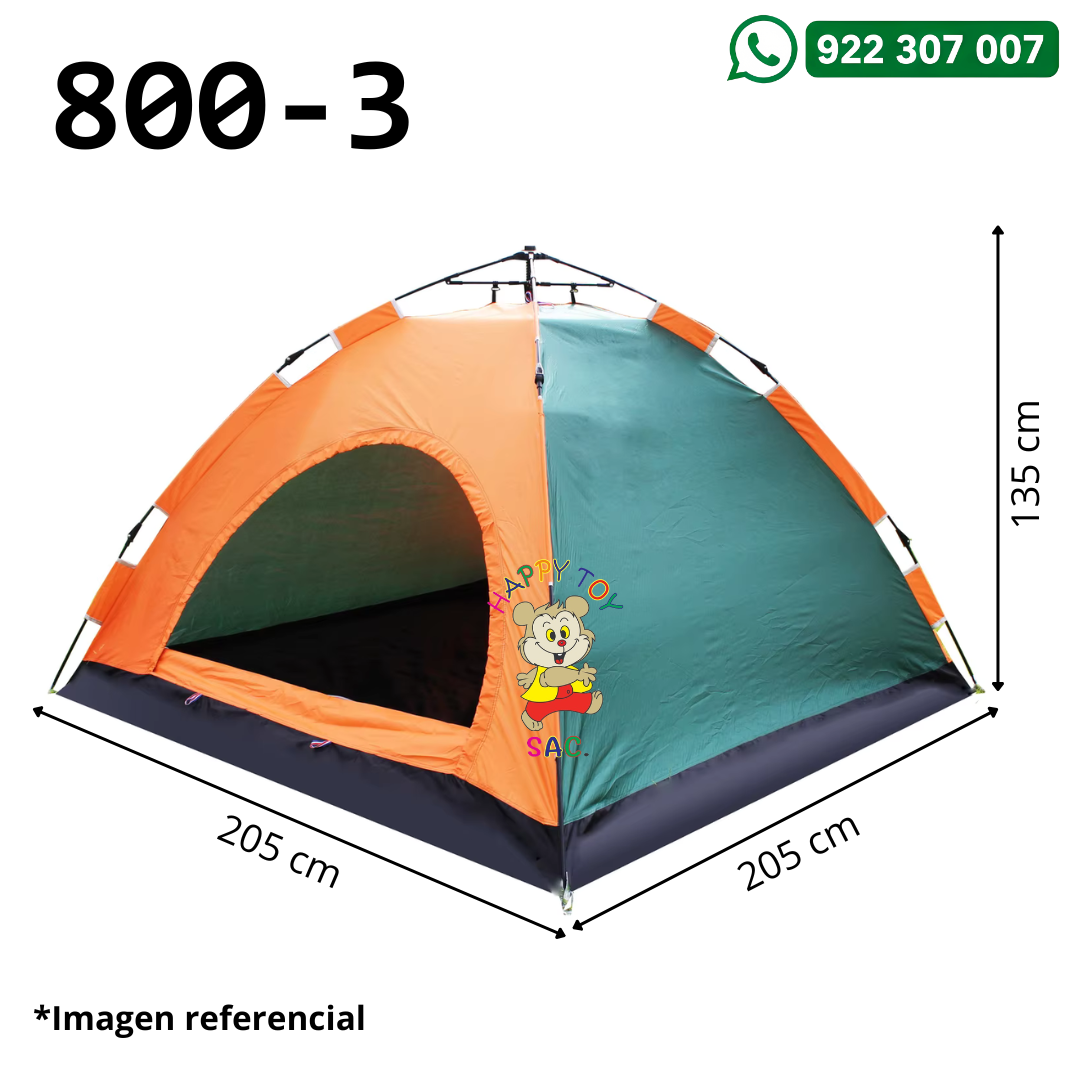CARPA AUTOMATICA 6 PERSONAS 205 X 205 X 135 CM