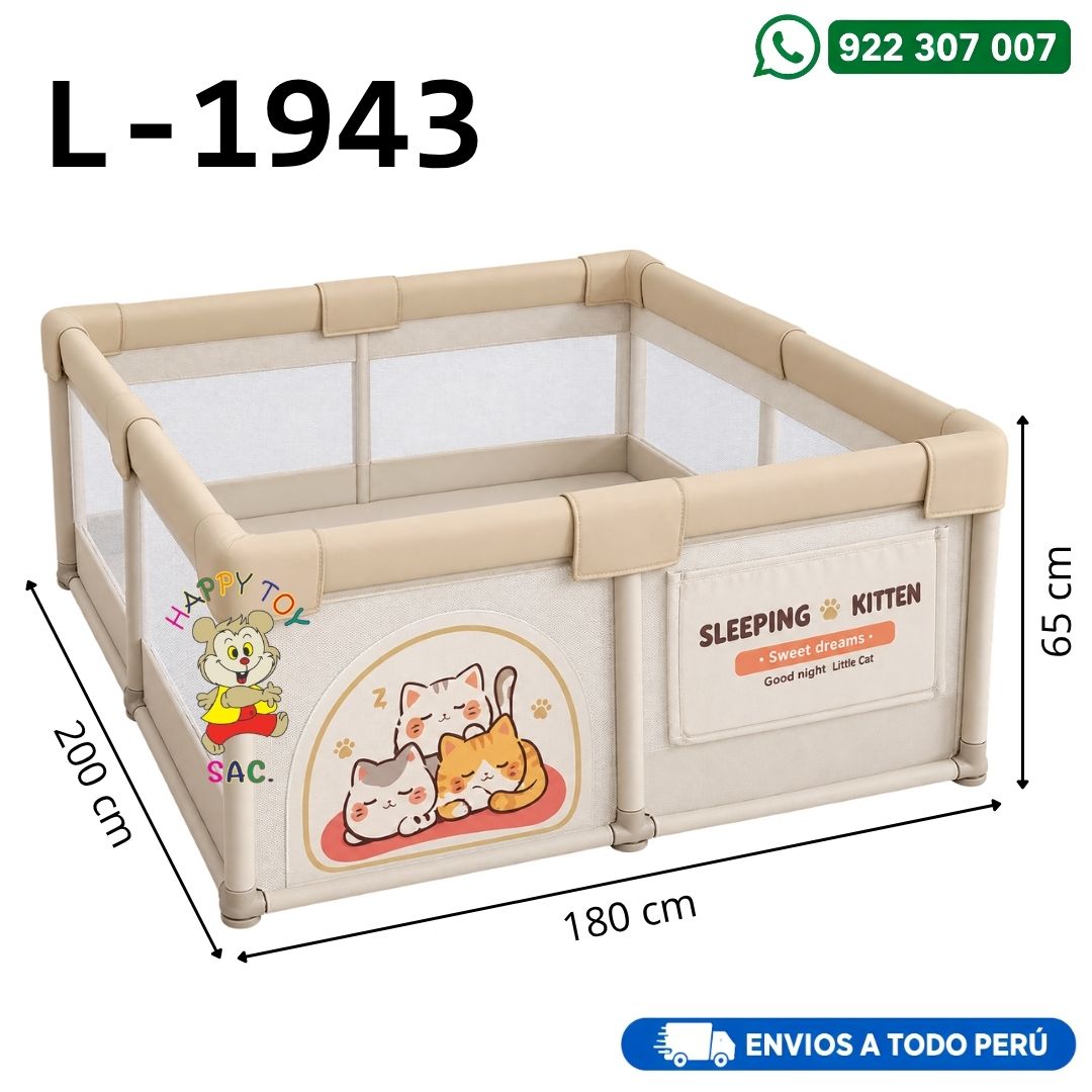 CORRAL ARMABLE GATITO 185 X 156 X 65 CM