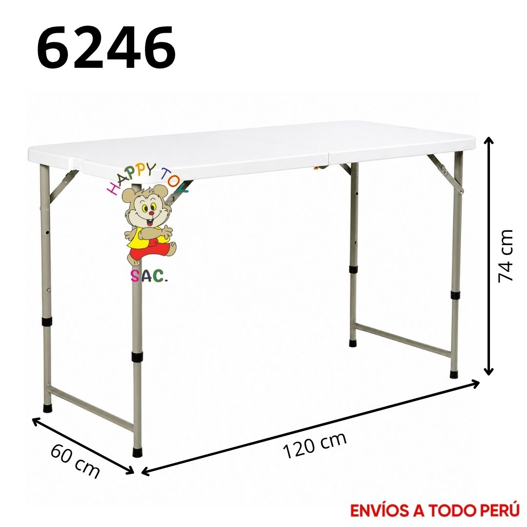 MESA PLEGABLE 120 X 60 X 74 CM