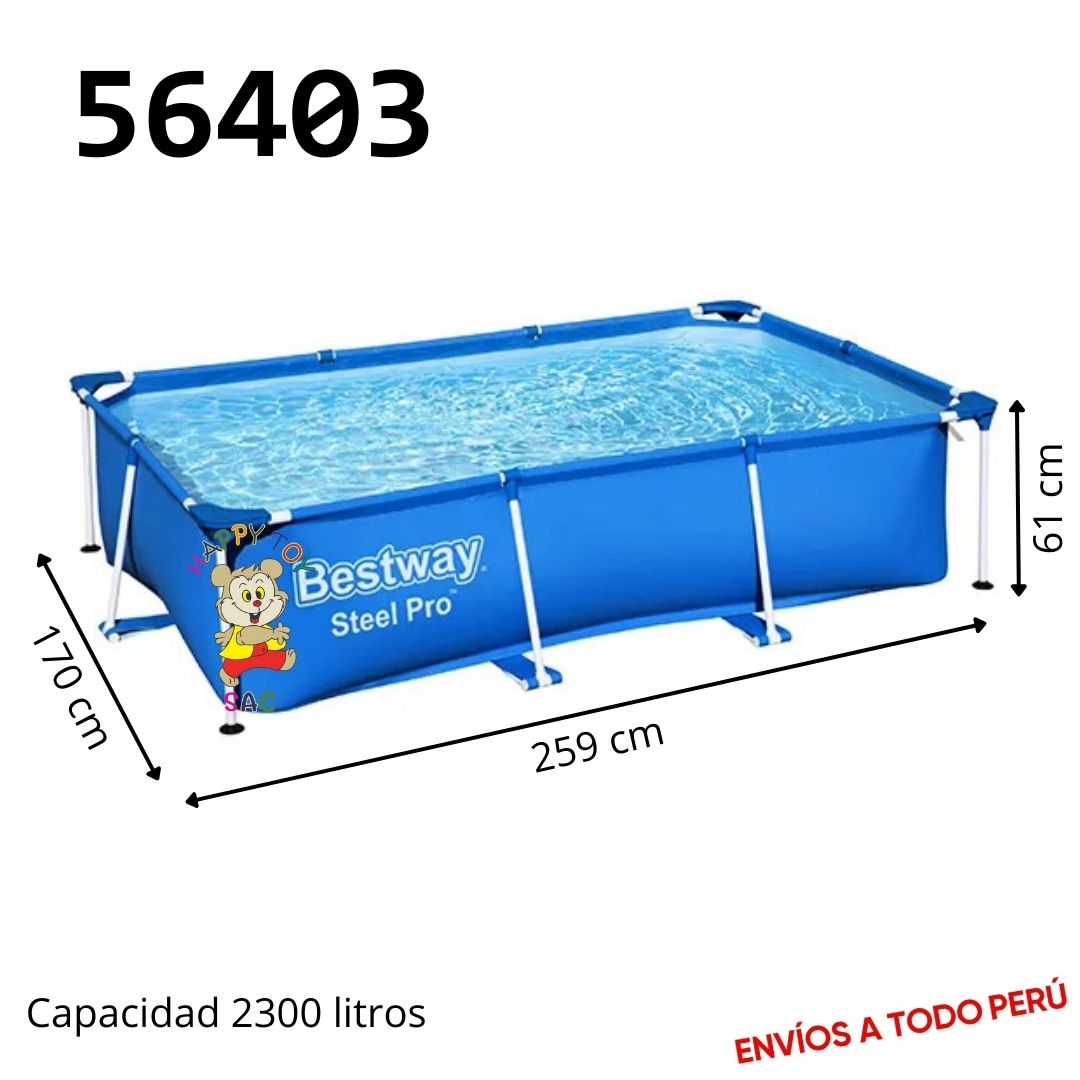 PISCINA ESTRUCTURAL 259 X 170 X 61 CM BW