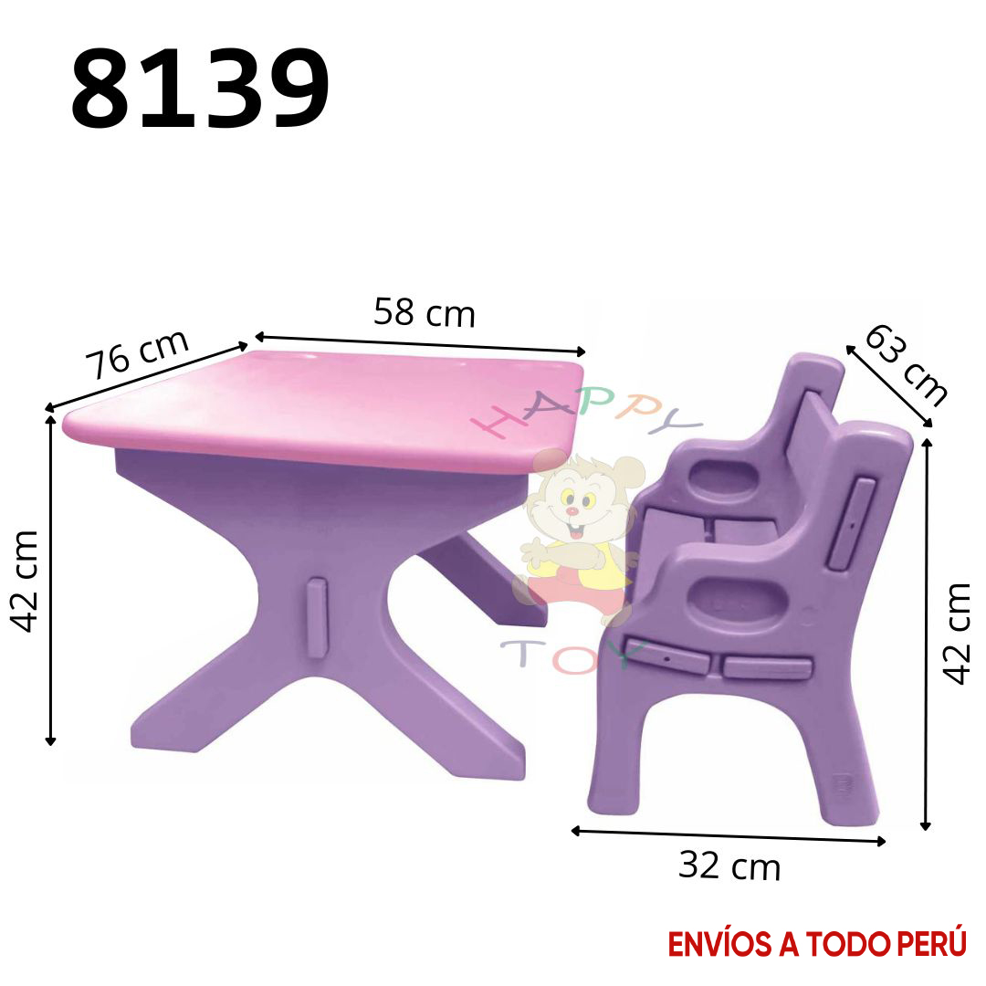 MESA CON DOS BANQUETAS