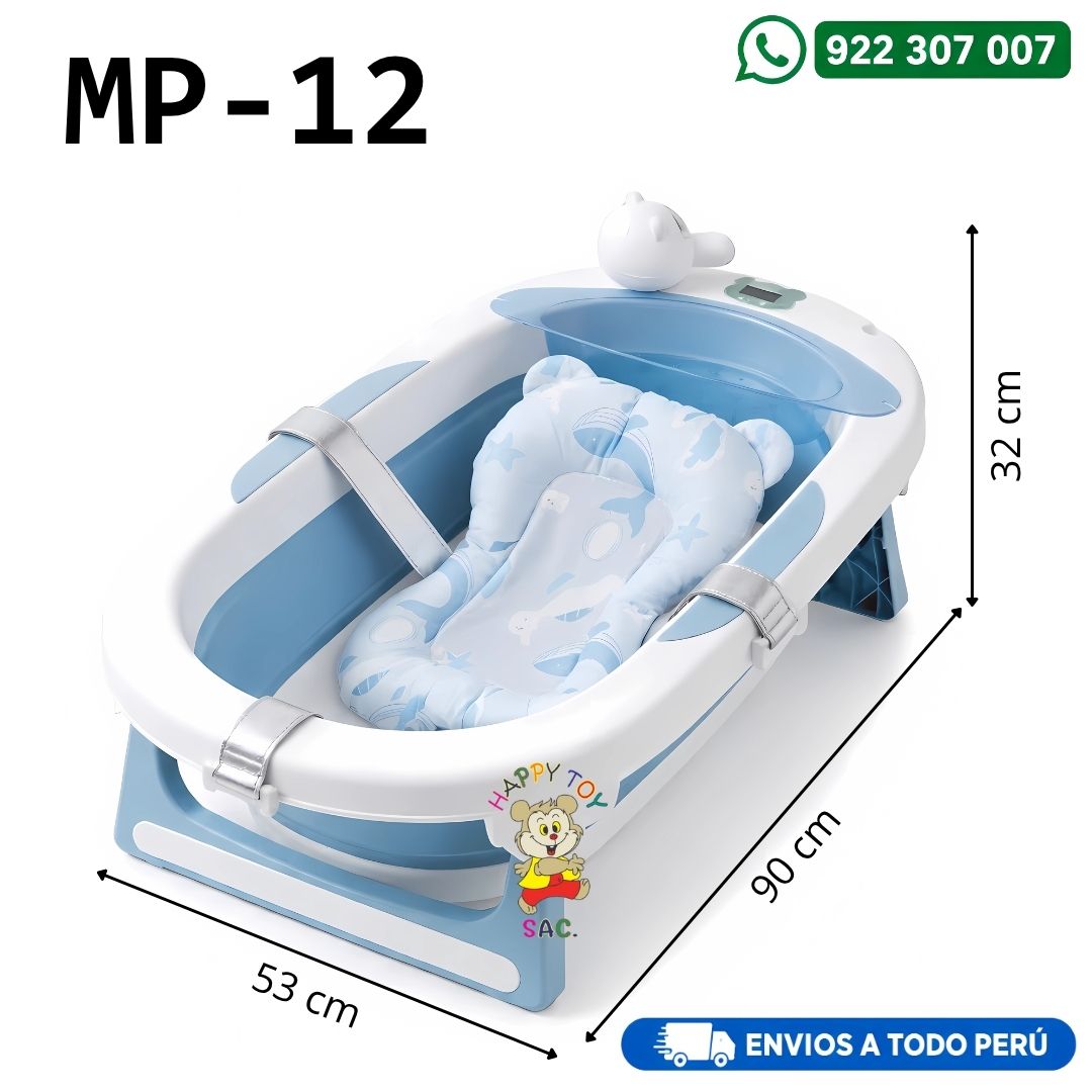 BAÑERA PLEGABLE CON ACCESORIOS 53 X 90 X 32 CM